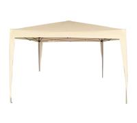 AKTIVE Tonnelle Pliante 300X300X240 cm Crème, Structure Légère en Métal avec Toit en Polyester Imperméable, Montage Rapide sans Outils, Idéal pour Jardin et Terrasse (62188)