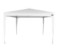 AKTIVE 62187 - Tente Pliante 300x300x240/250 Blanc, Auvents extérieurs terrasse, terrasse, Plage ou Camping, Pergolas de Jardin, Tonnelle Pliable et Facile à Assembler