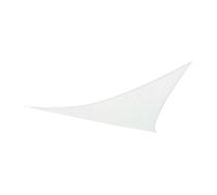 AKTIVE Voile d'Ombrage Triangulaire 360X360X360 cm Blanc, Jardin, Terrasse, Polyester 160 g, M², Protection UV50, Résistant et Élégant pour l'Extérieur, Cordes de Fixation Incluses