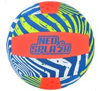 AKTIVE Volley-Ball de Plage, Néoprène, 22 cm Multicolore, Flottant, Imperméable, pour la Plage, la Piscine ou Le Jardin (54291)