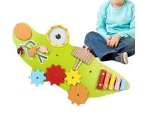 Aktivitätswand - 2200g Delphin / 1600g Krokodil | Holz Spielzeug Zur Entwicklung Der Feinmotorik, Wand Aktivitätszentrum Für Kinder Zuhause, Vorschule, Kindergarten, Spielzimmer