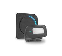 Aktivstar Capteur de mouvement avec alarme sonore pour entrées/détecteur de mouvement pour la maison et le commerce,Sonnette sans fil pour porte,Alarme de sécurité,Détecteur de présence portatif,Noir