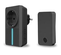 Aktivstar Interphone sans fil avec prise, sans batterie, toit étanche, 64 tons, volume réglable, noir