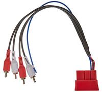 Adaptateur systeme amplifié audi > mini iso > rca G