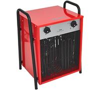 Aktobis Chauffage électrique Chauffage de chantier à air pulsé WDH-IFH15 avec ventilateur intégré et une puissance de chauffage maximale de 15.000 W (15 kW) !