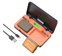 AKTTKA Batterie LP-E10 1680mAh (Lot de 2) Kit de Charge Rapide 20W pour Canon LP-E10 et EOS 1100D, 1200D, 1300D, 2000D, 3000D, 4000D, Rebel T3 T5 T6 T7, Kiss X50 X70 - Écran LCD, Range-SD