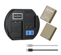 AKTTKA Batterie NP-W126S/W126 1680mAh 2-Pack et chargeur PD10W pour Fujifilm X100F, X-A1, X-E2, X-E2S, X-Pro1, X-Pro2, X-T1, X-T2, X-T3, X-T10, X-T20, X-T100, écran LCD & compatibilité DSLR/Mirrorless