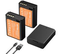AKTTKA Batteries LP-E10 1500mAh à charge directe USB-C (lot de 3) avec câble de charge USB-C 2-en-1 pour Canon LP-E10 & EOS 1100D, 1200D, 1300D, 2000D, 3000D, 4000D, Rebel T3, T5, T6, T7, Kiss X50, X7