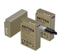 AKTTKA Batteries Rechargeables LP-E17 1500 mAh - Charge Type-C intégrée - Compatibles avec Canon EOS R8, R10, R50, R100, RP, 200D, 750D, 250D, 77D, 800D, Rebel SL2, T6i, T6s, T7i, M3, M5, M6