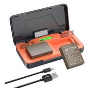 AKTTKA Concept NP-W126S Batterie et Chargeur Double pour Compatibles avec Les Appareils Photo Fuji X100VI,X-T3, X-T2, X-T1, X-Pro2 Black