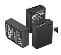 AKTTKA NP-W126S/W126 1140mAh USB-C Direct Charge Batteries (3-Pack) avec Câble de Charge USB-C 2-en-1 pour Fujifilm X100F/X100V/X100VI/X-A1/X-E1/X-E2/X-E3/X-M1/X-Pro1/X-T1/X-T2/X-T50/X-T100