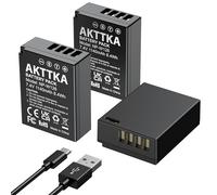 AKTTKA NP-W126S/W126 Batterie Lot de 3 (1140 mAh) avec Câble de Charge 2-en-1 USB-C, Compatible avec Fujifilm X-T3, X-T2, X-T1, X100V, X100VI, X-H1, X-Pro2, X-E3, X-E2, X-A5, X-T30, X-T200