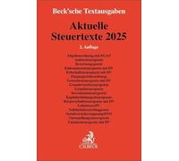 Textes fiscaux 2025 – Abgabenordnung, Außensteuergesetz, ... – Texte (état au 1er août 2025)