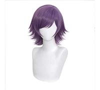 Akudama Drive Courier Cosplay 32 cm Perruque courte violette grise Cosplay perruques synthétiques résistantes à la chaleur Halloween