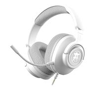 Akuma Casque Gaming Filaire SEINEN H04 - Micro avec Réduction de Bruit, Son Stéréo 50mm, Jack 3,5mm - Compatible avec PC,Console Sony PS5, Xbox, Switch, Switch2,Smartphone - Confort Prolongé - Blanc