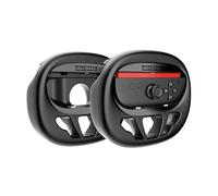 AKUMA CYBER R01 Paire de Volants Racing Joy-Con 2 pour Nintendo Switch 2 - Noir - Accessoire Joy-Con 2 pour Mario Kart et Jeux de Course - Grip Ergonomique- Compatible Switch 2 Multijoueurs