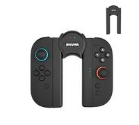AKUMA CYBER V06 - Grip de Charge Ajustable pour Joy-Con Switch 2 | Support Ergonomique avec Angle Réglable | Recharge & Jeu Confortable Simultanés