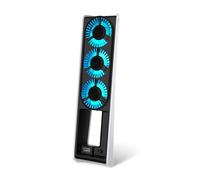 AKUMA Cyber W02 - Ventilateur LED Intelligent pour PS5 Slim avec USB 3.0 | Refroidisseur Silencieux Compatible PS5 Slim Digital & Disc
