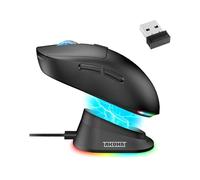 AKUMA Souris Gaming sans Fil Otaku M06 WL - 2.4GHz + Bluetooth 5.0, Capteur Optique Haute Précision 7200 DPI, RGB Personnalisable, Batterie Rechargeable, Dock de Charge RGB - Compatible PC, PS4, PS5,