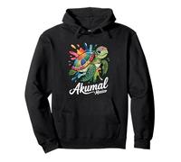 Akumal, Mexique Tortue de mer Peinture Splatter Art Souvenir Sweat à Capuche