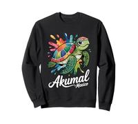 Akumal, Mexique Tortue de mer Peinture Splatter Art Souvenir Sweatshirt