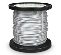 Akuoly Fil de coupe de 2,4 mm - 60 m - Avec noyau en acier - Surface en nylon et noyau en fil d'acier - Pour herbes et mauvaises herbes - Bobine pré-enroulée avec compartiment de rangement pratique