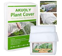 Akuoly Housse de Protection en Non tissé pour Plantes, Housse Tunnel de Protection pour Plante, Perméables 2,5m x 7,5m 30g/m², Blanc