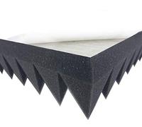 Akustikpur Mousse acoustique pyramide en mousse acoustique pour isolation acoustique efficace Env. 100 x 49 x 7 cm