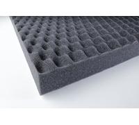 Akustipur Mousse acoustique à picots 5 cm - en PU Wave Top 50 - anthracite, 100 x 50 x 5 cm, 0,5 m²