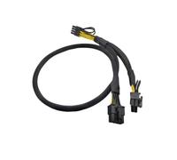 AKUYAO Câble adaptateur d'alimentation GPU 18AWG 8 broches vers double 8 broches (6+2) pour Dell R730 R720 R7910 Server 9H6FV 09H6FV Riser sur GPGPU 60 + 20 cm