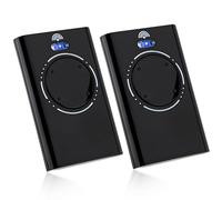 AKVF Lot de 2 Télécommande Portail Compatible avec XT4 868 SLH LR, XT4 868 SLH, XT2 868 SLH LR, XT2 868 SLH, Fréquence 868 MHz, 4 Canaux Noir