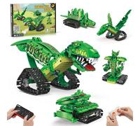 AKWME Technic Robots STEM 5 en 1 Dinosaure - 2.4 GHz Télécommandé et contrôlé par Application, Kit Construction Scientifique Programmable, Cadeau Anniversaire Enfant Garçons 6-12 Ans