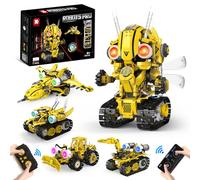 AKWME Technic Robots Télécommandé pour Enfants Garçons de 8 à 12 Ans, Jouet de Construction 5 en 1 avec Application Programmable, Robot Éducatif pour Filles 8-12 Ans, Cadeau d’Anniversaire ou de Noël