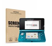 AKWOX (Pack de 4) Protection d' cran LCD HD transparente en cristal + Filtre de protection d' cran LCD inf rieur pour Nintendo 3DS