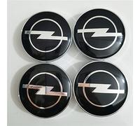 AKXBEFU 4 pièces Cache-Moyeux pour Opel 60mm, Centre de Jante Capuchons, Cache Moyeu Centre de Roue, Bouchon de Jante, Enjoliveur de Voiture