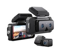 AKY-Eyes Caméra Voiture 3 Canaux 2K Écran Tactile WiFi 5G, 4'' IPS Caméras 2K Assistance ADAS & BSD,GPS Intégré + Vision Nocturne WDR,Contrôle Vocal +Capteur G,Mode Stationnement 24H + Carte TF 64G