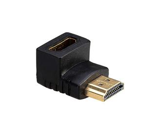 AKYGA AK-AD-01 Adaptateur coudé à 90° avec Prise HDMI Haute Vitesse et Prise HDMI 1.4 Noir