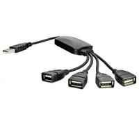 Akyga Hub USB AK-AD-13 4 ports USB-A USB 2.0 480 MBit/s Noir