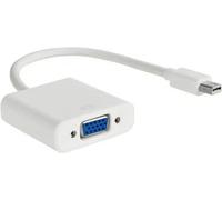 Akyga AK-AD-39 Mini-Display Adaptateur [1x VGA femelle - 1x DisplayPort mâle] blanc 15 cm