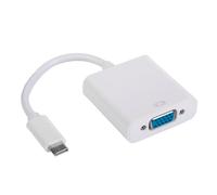 Akyga AK-AD-55 changeur de genre de câble USB Typ C VGA Blanc
