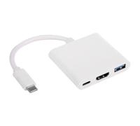 AKYGA AK-AD-57 4 Ports USB C Hub USB C HDMI USB A 3.0 Adaptateur répartiteur 20 cm
