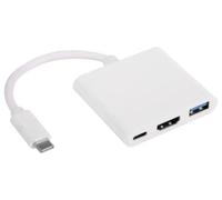 Akyga Hub USB-C AK-AD-57 - 4 ports, HDMI, USB-A 3.0 - adaptateur répartiteur 20 cm