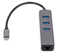 Akyga AK-AD-66 hub & concentrateur USB 3.2 Gen 1 (3.1 Gen 1) Type-C 1000 Mbit/s Argent