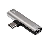 Akyga Adaptateur casque AK-AD-71 USB-C vers USB-C/Jack 3,5 mm DAC Hi-Fi pour Android