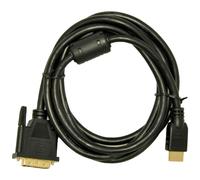 Akyga AK-AV-11 câble vidéo et adaptateur 1,8 m HDMI Type A (Standard) DVI-D Noir