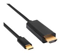 Câble de raccordement Akyga 1.8 m noir AK-AV-18 Câble USB-C