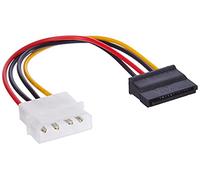 Akyga AK-CA-17 Câble adaptateur Molex vers SATA femelle HDD/SSD 15 cm