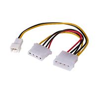 Akyga AK-CA-35 Câble d'alimentation Molex vers 3 Broches 12 V (m) / Molex 15 cm