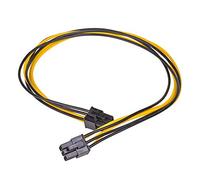 AKYGA AK-CA-49 2 x PCI-E 6 Broches Femelle Câble d'alimentation 40 cm