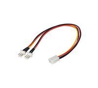 Akyga AK-CA-52 Câble d'alimentation Adaptateur 3 Broches Femelle vers 2 x 3 Broches mâle 2 x 15 cm